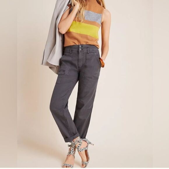 Anthropologie Wanderer High-Rise Cargo Pant - Gray - Picture 1 of 8